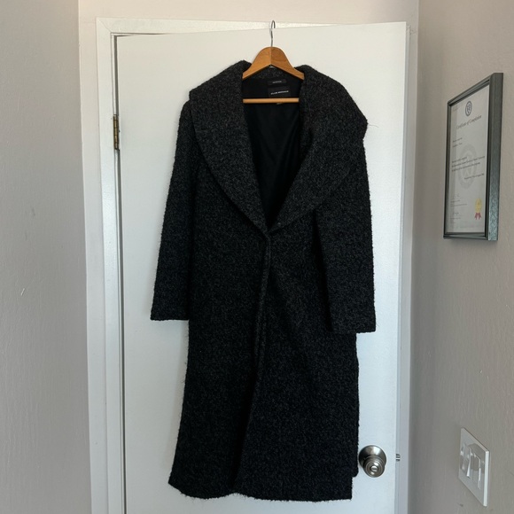Club Monaco Italian wool dark grey coat XS - Picture 2 of 8